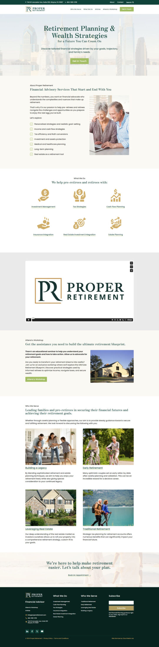 Screenshot of properretirement.com