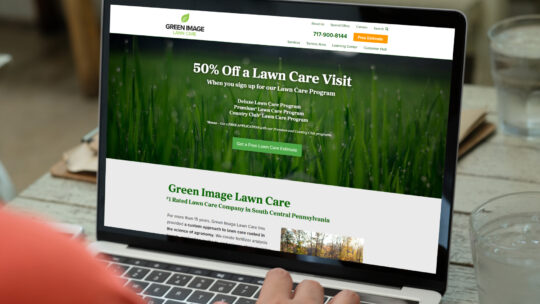 Screenshot of greenimagelawncare.com