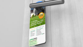 Green Lawn Fertilizing Door Hanger