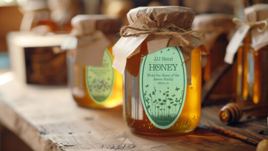 Screenshot of JJJ Blend Honey Label