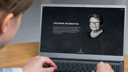 Screenshot of Toronto Holocaust Museum – Childhood Interrupted website