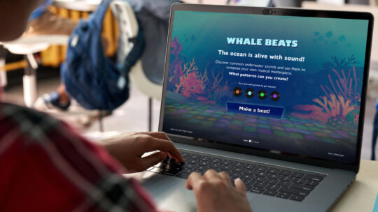 Screenshot of Whale Beats – Interactive Website